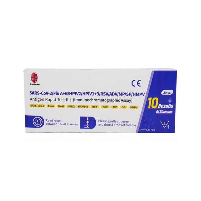 Oddech 10 w 1 SARS-COV-2/Flu A+B/HPIV2/HPIV1+3/RSV/Adv/MP/SP/HMPV KIT RAWK