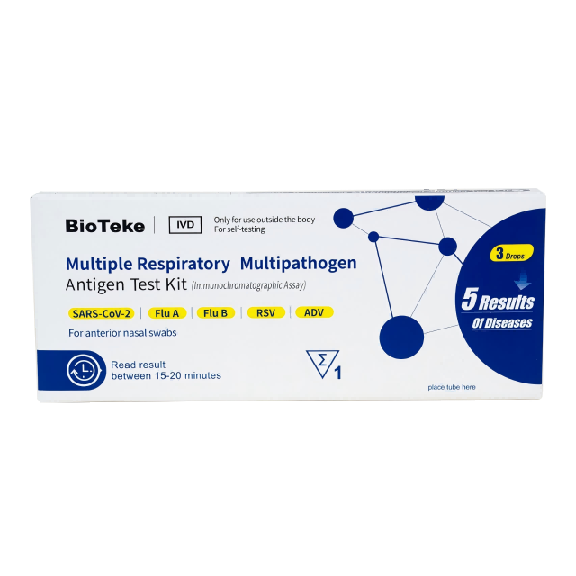 5-w-1 zestaw do testu antygenowego multipatogenowego wielokrotnego oddechowego (samo-test)