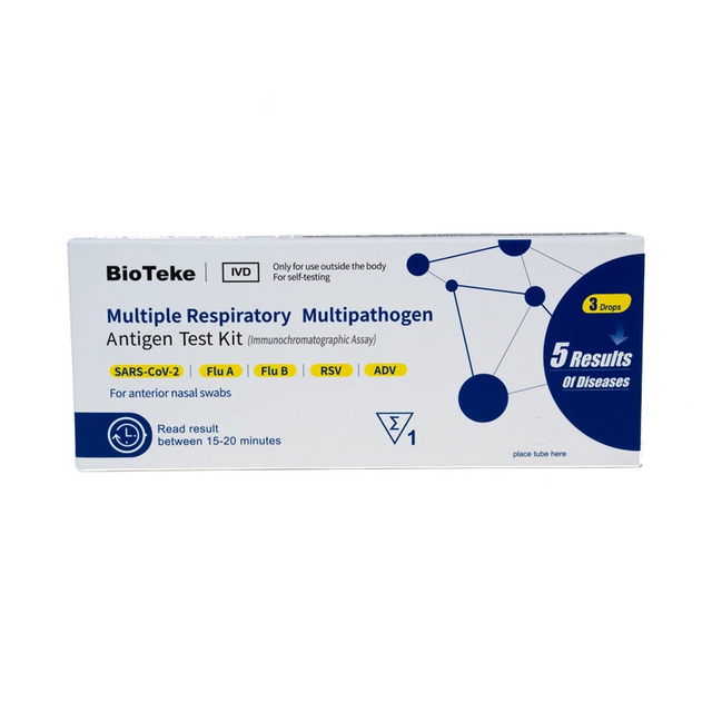 5-w-1 zestaw do testu antygenowego multipatogenowego wielokrotnego oddechowego (samo-test)